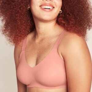 Knix Padded V-neck evolution pink bra size 5 C